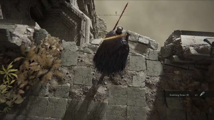 Drop down to the ledge