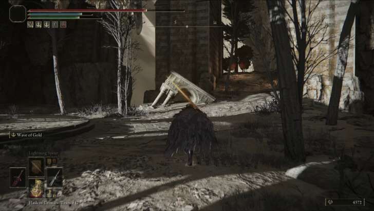 Take the path on the right