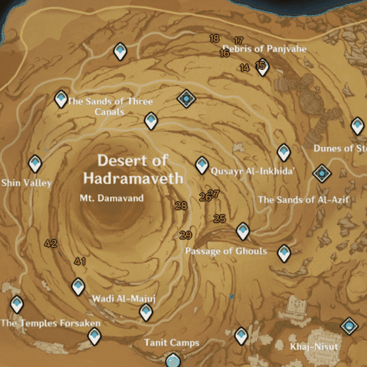 Genshin Impact - Sacred Seals Underground Map