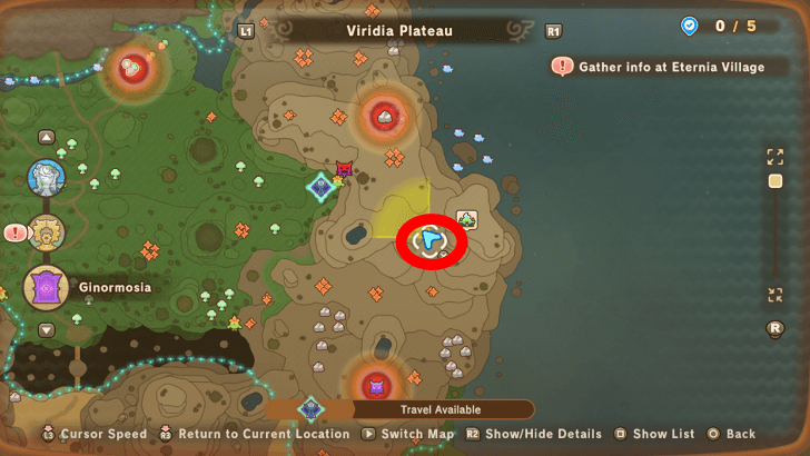 Viridia Plateau Leafe 5 map location