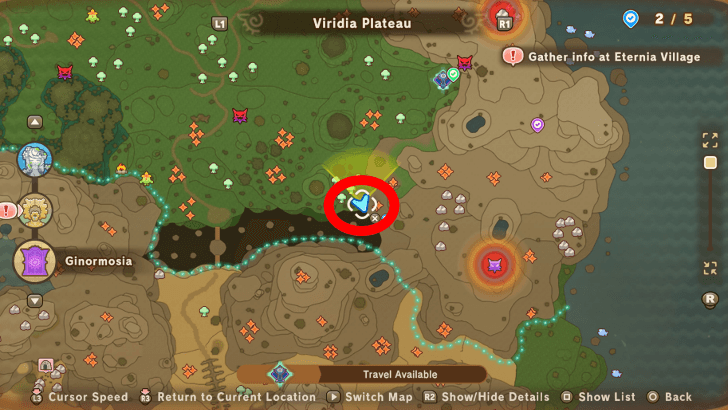 Viridia Plateau Leafe 3 map location