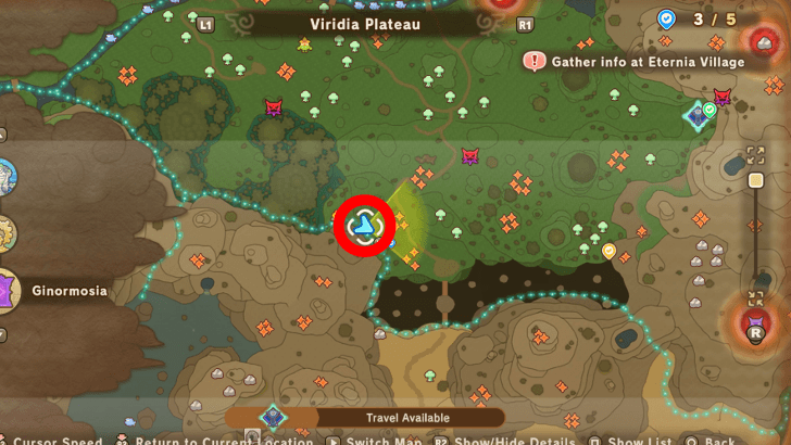 Viridia Plateau Leafe 2 map location