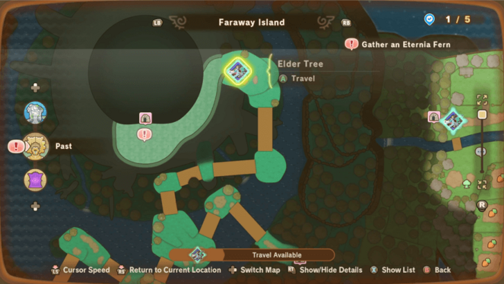 Eternia Fern Location