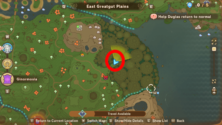 Frying Pan of Time Recipe map location