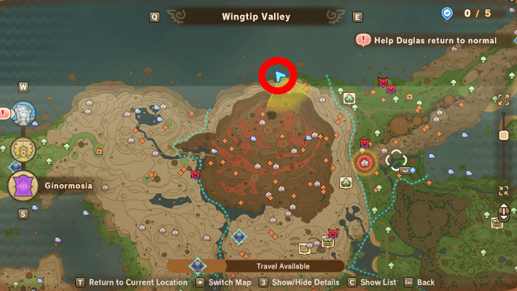 Sword of Time Recipe map location