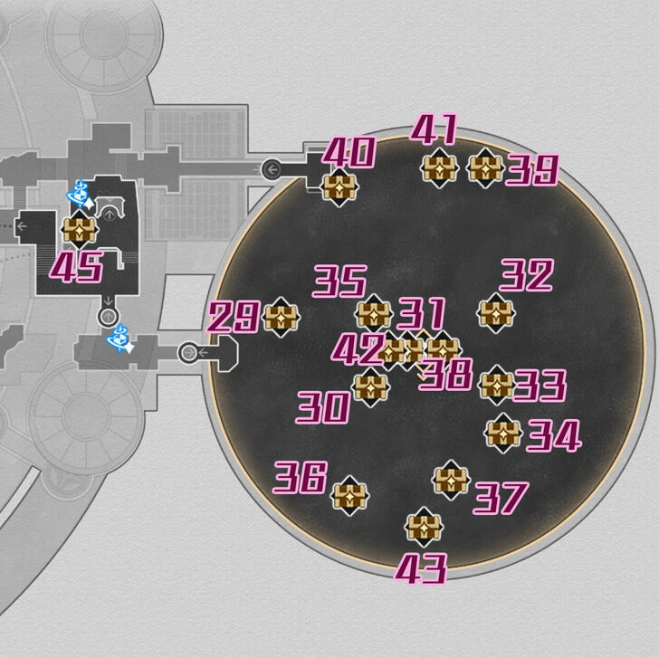 HSR - Cloudedge Bastion Ruins F3 East Chest Map