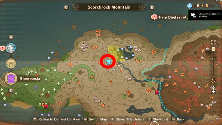 Brush of Time Recipe map location