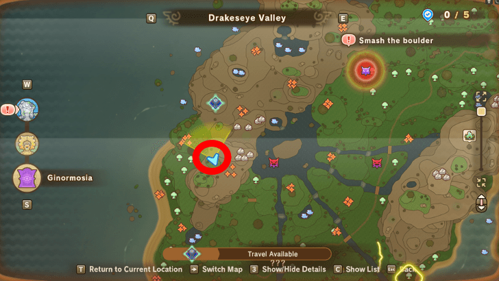 Flask of Time Recipe map location