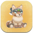 Black Wolf Doll Icon