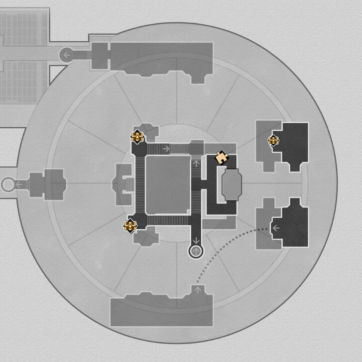 HSR Fortress of Dome Eye of Twilight B1 Map