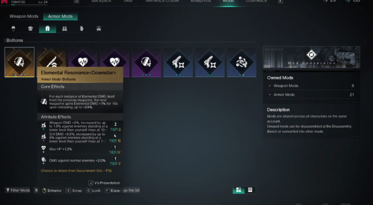 Starfall Inversion - Mods