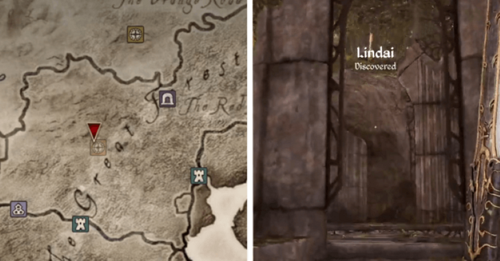 TES IV Oblivion Lindai Location