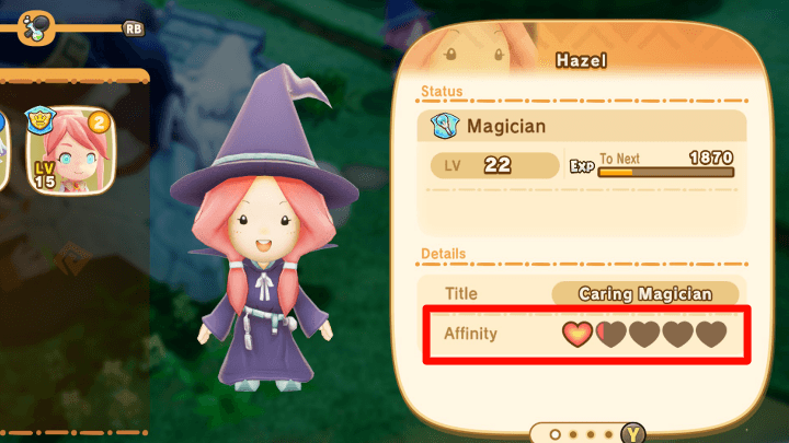 FANTASY LIFE i - Affinity Meter