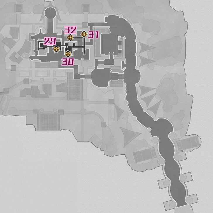 HSR - Fallen Twilight City F2 Southwest Chest Map