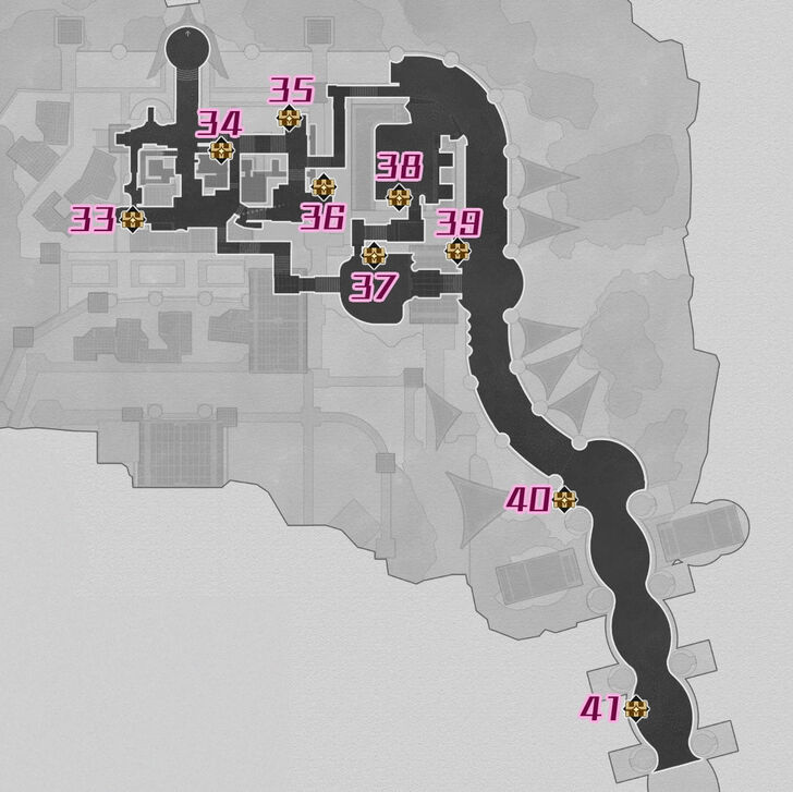 HSR - Fallen Twilight City F1 Southwest Chest Map
