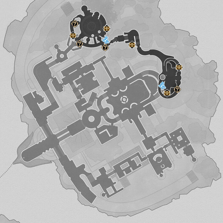 HSR - Fallen Twilight City F2 Northeast Map