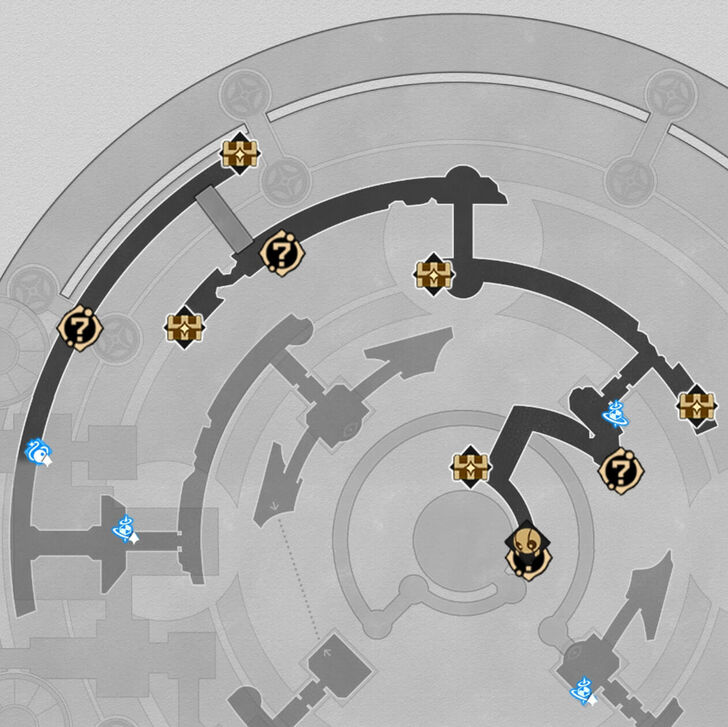 HSR - Cloudedge Bastion Ruins F1 Map