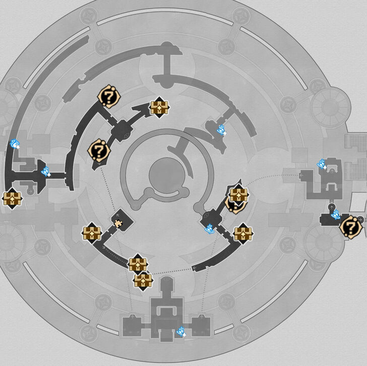HSR - Cloudedge Bastion Ruins F2 Map
