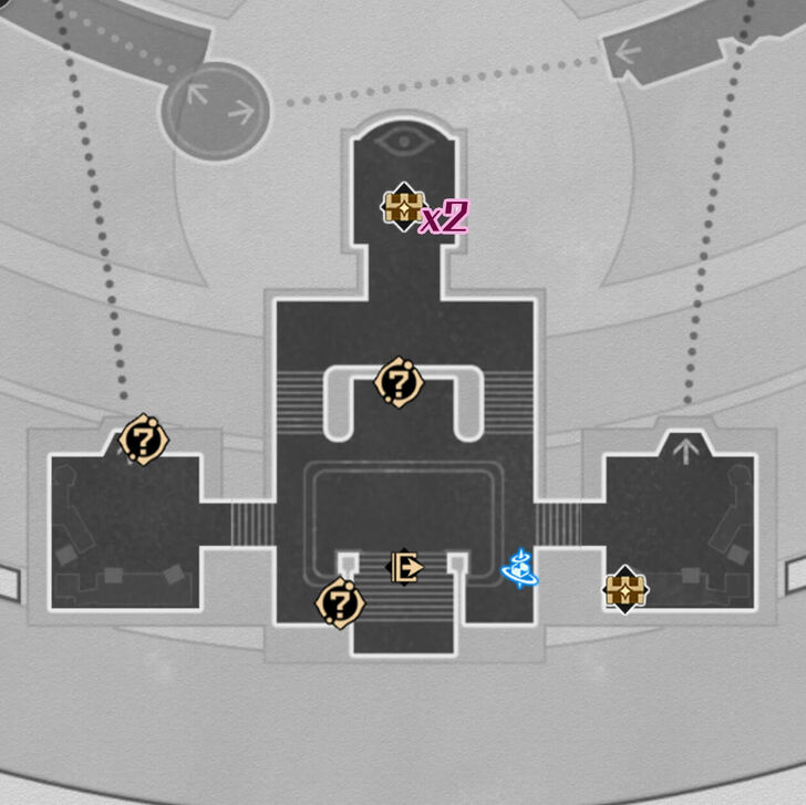HSR - Cloudedge Bastion Ruins F3 Center Map