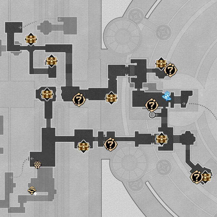 HSR - Cloudedge Bastion Ruins F4 West Map