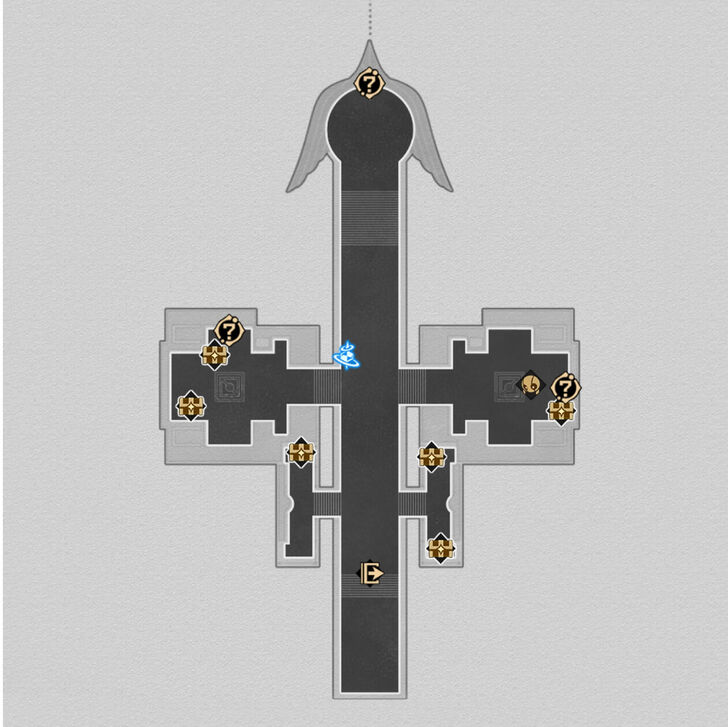 HSR - Lightless Chapel Dawncloud South Map