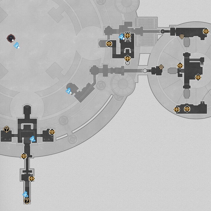 HSR - Fortress of Dome Eye of Twilight F1 Map