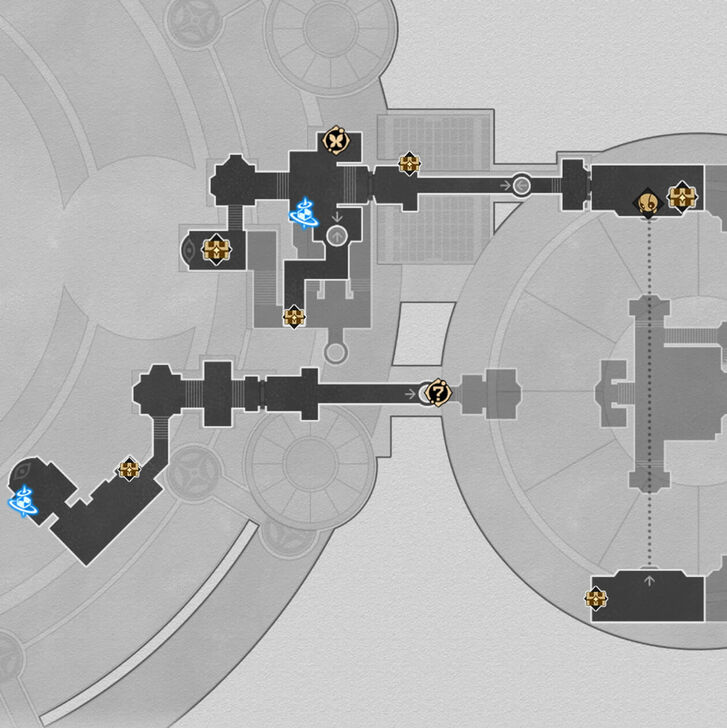 HSR - Fortress of Dome Eye of Twilight F2 East Map