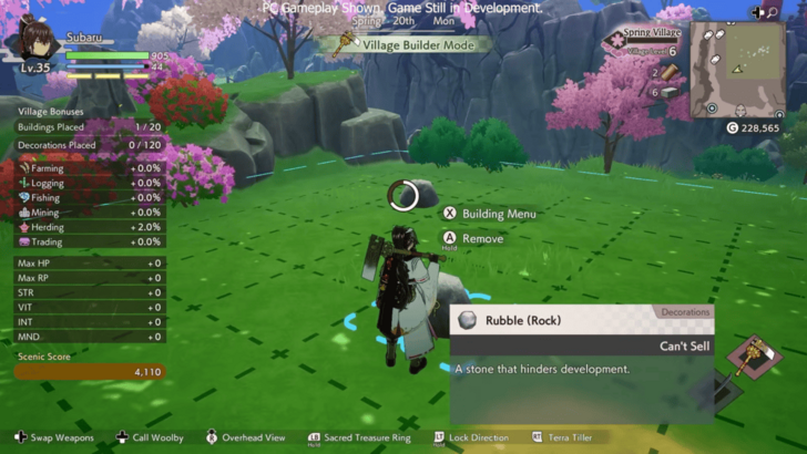 Removing Rubble with the Terra Tiller