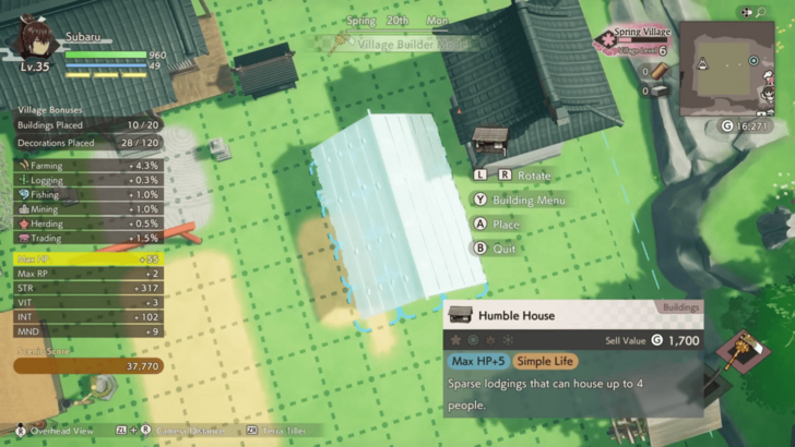 Village Builder Overhead View