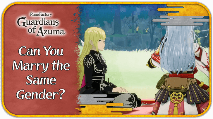 Rune Factory Guardians of Azuma - Can You Marry the Same Gender