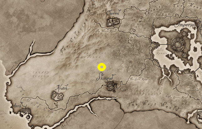 Heaven Stones Starting Location Map