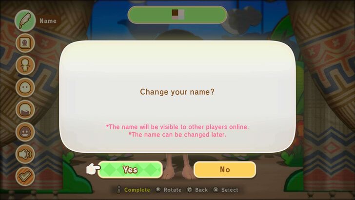 Change Name Prompt