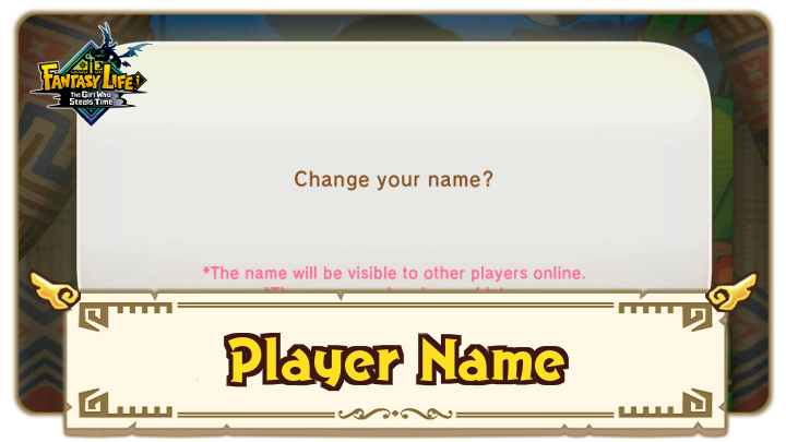 Fantasy Life i - How to Change Player Name