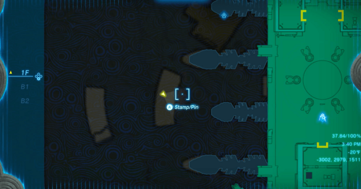 Wind Temple Chest 10 map