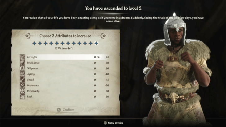 TES IV Oblivion Level Up Attributes