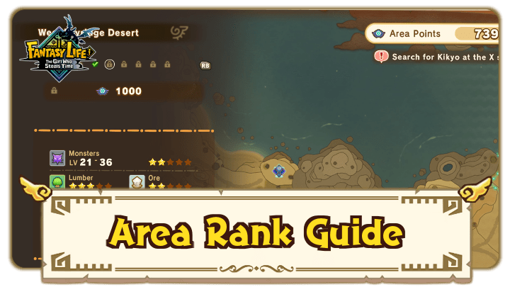 FANTASY LIFE i - Area Rank Guide