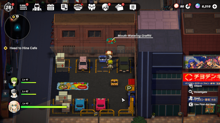 Akiba South Intersection Graffiti on Wall at Parking Lot