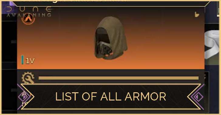 Dune Awakening - List of All Armor