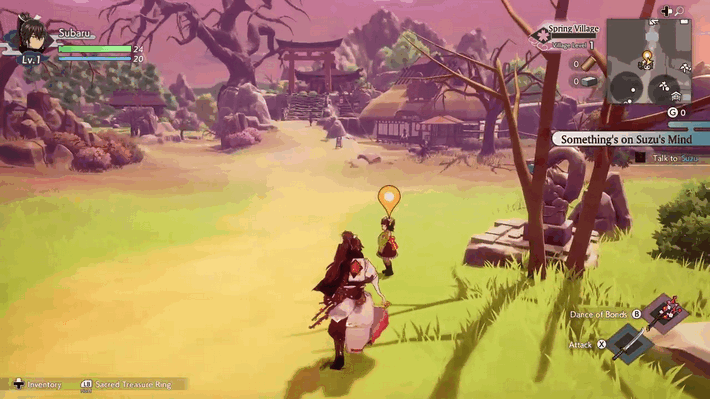 Rune Factory: Guardians of Azuma - Talk to Suzu