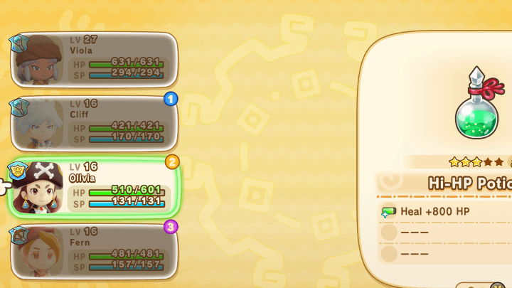 FANTASY LIFE i - Item Heal