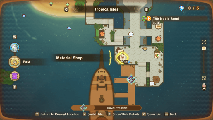 Tropica Isles Piccas Resort Material Shop - Map.png