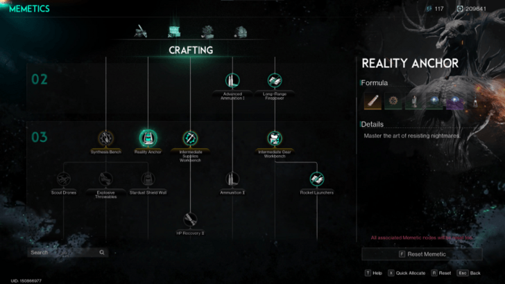 Endless Dream Items - Reality Anchor Memetics