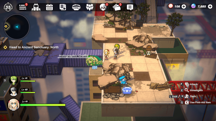 Ancient Sanctuary North Graffiti on Blue Storage Container Southeast Area