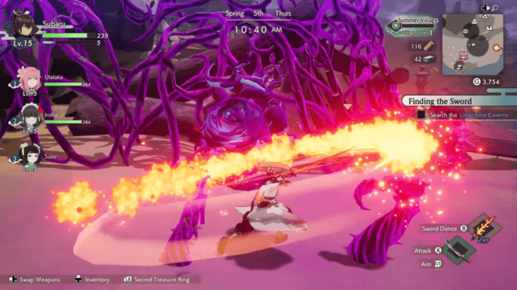 Removing Blight Using the Sacred Sword