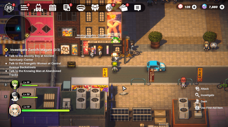 Maid Building Area Graffiti West of Cutscene