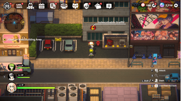 Maid Avenue North Graffiti West of Entrance to Maid Building Area