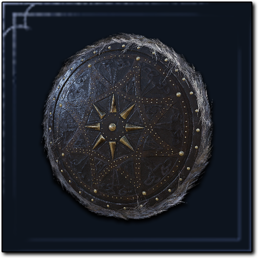 Black Leather Shield Icon