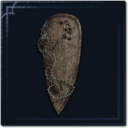 Marred Wooden Shield Icon