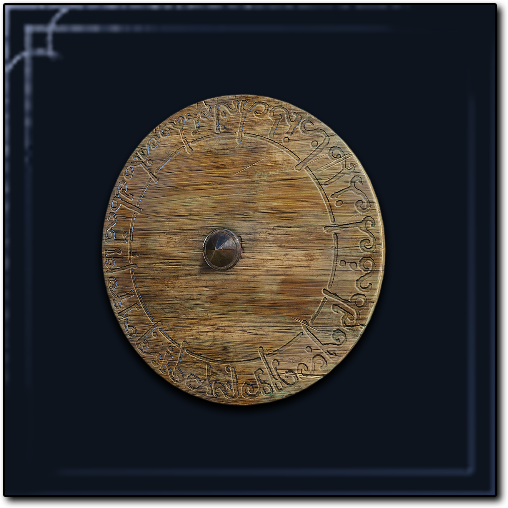 Scripture Wooden Shield Icon