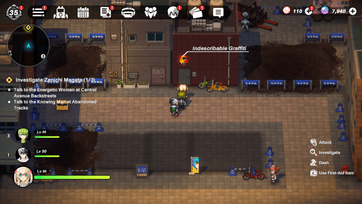 Central Avenue Backstreets Graffiti Between Buildings